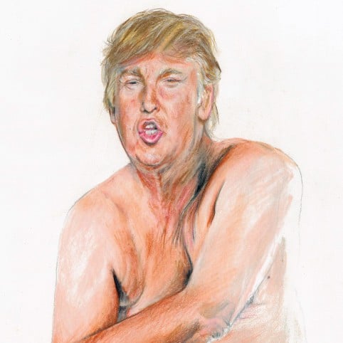 Галерия показа чисто голия Доналд Тръмп в цял ръст