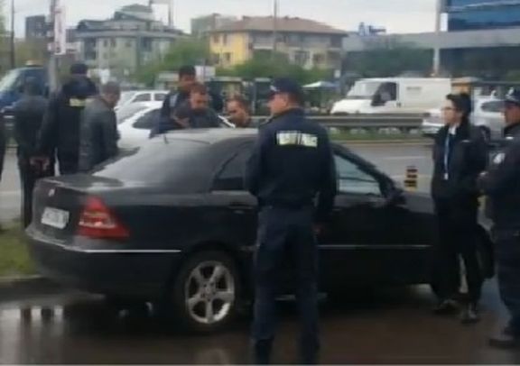 Зрелищно преследване и арест в София (СНИМКИ)