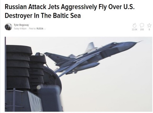 Reuters: САЩ са стъписани, Су-24 прелетял толкова ниско над &quot;Доналд Кук&quot;, че вдигнал вълни в морето (ВИДЕО)
