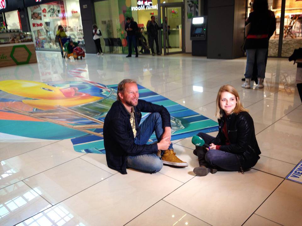 Лятото пристигна в Sofia Ring Mall с впечатляваща 3-D рисунка от световноизвестния художник Леон Кеер