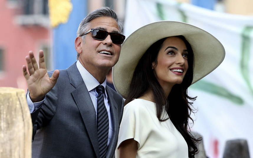 Клуни се притеснява за сигурността на жена си