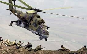 Руски хеликоптери са горели край Палмира
