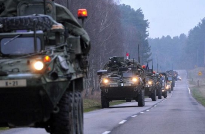 Молдовски активисти блокираха военна колона на НАТО