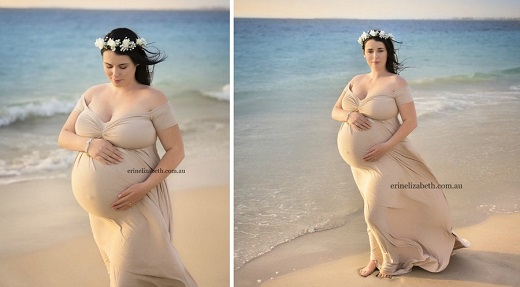 Тази бременна жена се снима на плажа, но с нея се случи нещо невероятно (СНИМКИ)