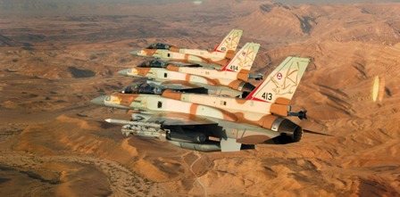 Израел нанесъл авиационен удар по „враждебни” сили в Сирия