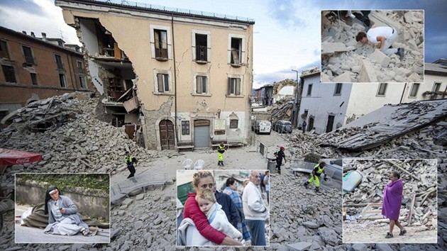 Шокиращи СНИМКИ „преди и след” от изравнените със земята градове в Италия
