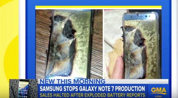 Науката зад подпалените смартфони Samsung Galaxy Note 7