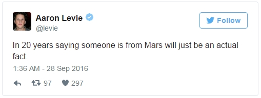 След 20 години "От Марс ли идваш?" ще е актуален въпрос (ВИДЕО)