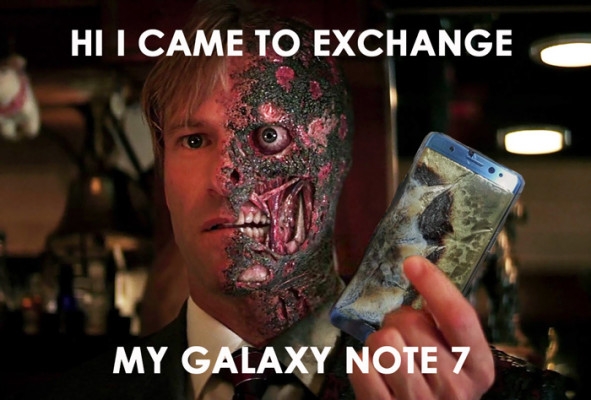 Най-добрите реакции в интернет на гърмящия Galaxy Note 7 (ГАЛЕРИЯ) 