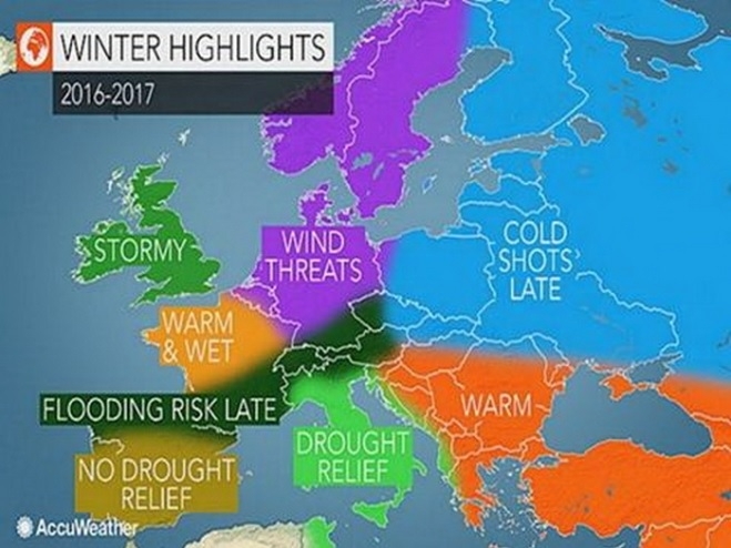 AccuWeather: Суха и топла зима на Балканите
