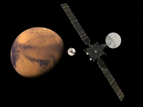 Марсоходът Schiaparelli с първи сигнал след приземяването, започна мисията на българския апарат "Люлин" (ВИДЕО)