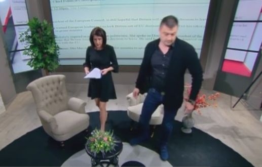 Бареков сътвори невиждан скандал в ефир! Обиди грозно Жени Марчева и си тръгна от студиото (ВИДЕО) 