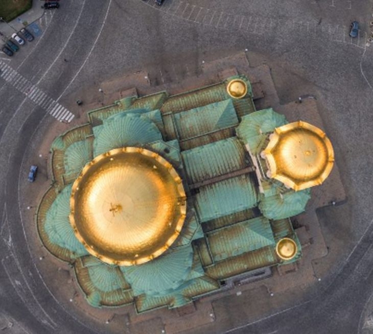 От птичи поглед! Уникални кадри на катедралния храм-паметник "Св.Александър Невски" (ВИДЕО)