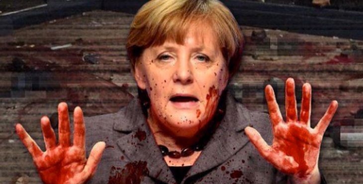 Социалните мрежи прегряха! Окървавената Меркел заля онлайн пространството (СНИМКИ)