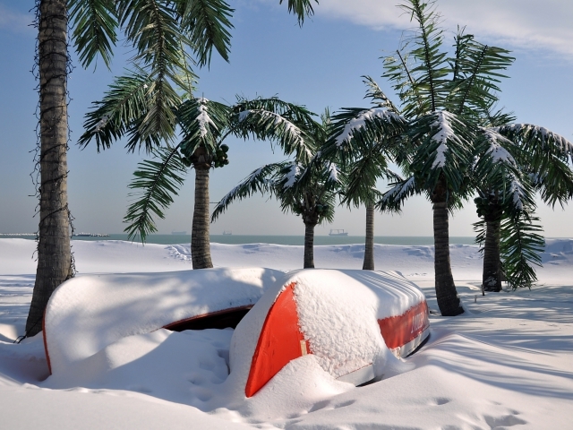 Уникални СНИМКИ показват снежното очарование на варненския плаж 