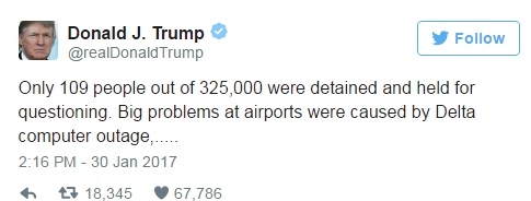 Тръмп разкри защо се е получил хаосът по летищата (СНИМКИ)