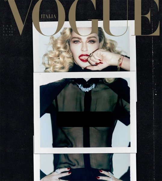 58-годишната Мадона заголи гръд за Vogue (СНИМКА 18+)