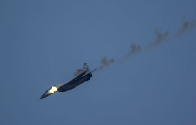 Изтребител МиГ-29 се разби на беларуско летище