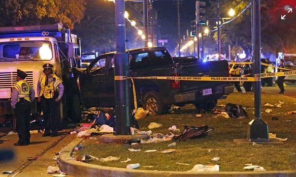 Кошмарни цифри за инцидента в Ню Орлиънс, където кола се вряза в тълпа (ВИДЕО)