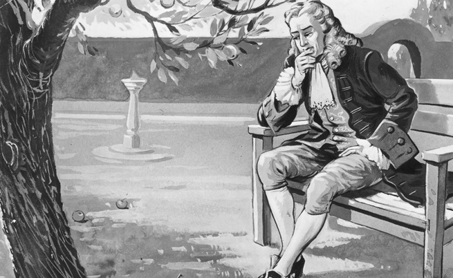Край на историческата загадка: Наистина ли върху главата на Нютон е паднала ябълка