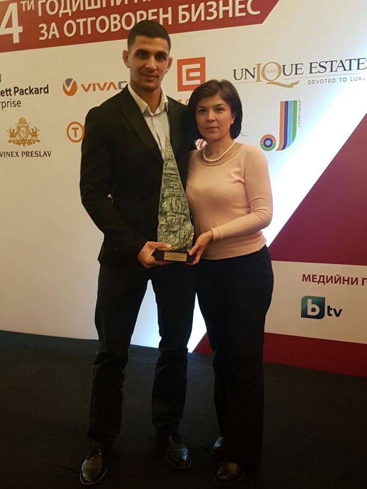 „Еврофутбол“ спечели голямата награда за корпоративно-социална отговорност на Българския форум на бизнес лидерите