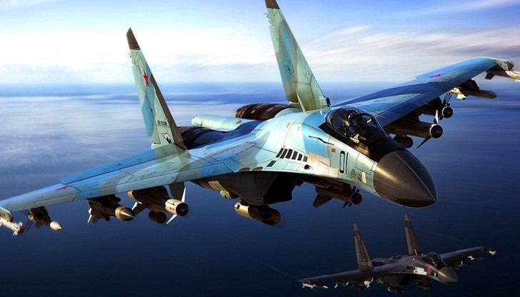 Изстрелване на ракета въздух-въздух от изтребител Су-35 (ВИДЕО)