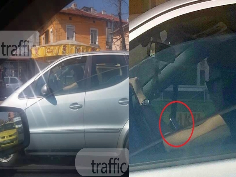 Чия е вината за тапите в Пловдив? Ето кой е най-добрият приятел на тази шофьорка (СНИМКИ)