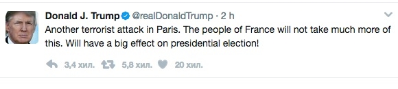 Тръмп направи страшно пророчество след атентата в Париж