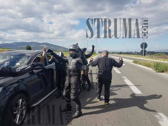 Благоевградски рокери обкръжиха местен бизнесмен на магистралата за Охрид, вижте какво му направиха (СНИМКИ)