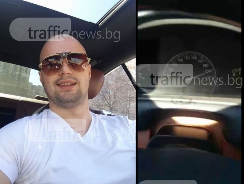Баровец от Пловдив кара с 220, изпреварва в аварийното и псува "овцете", които го бавят (ВИДЕО)