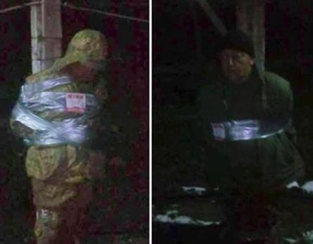 В армията на Киев: Войници завързаха за стълб мъртво пияните си началници (СНИМКИ)