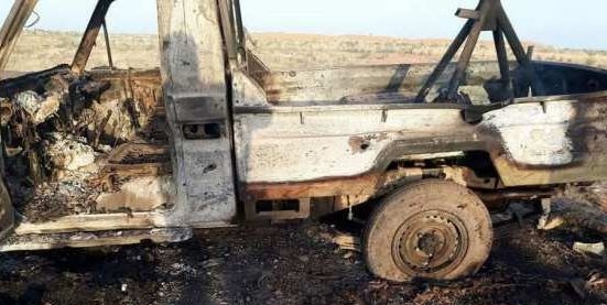 Обгорените трупове на терористите: Спецназът „Туран” проверява унищожена банда на ИДИЛ (ВИДЕО 18+)