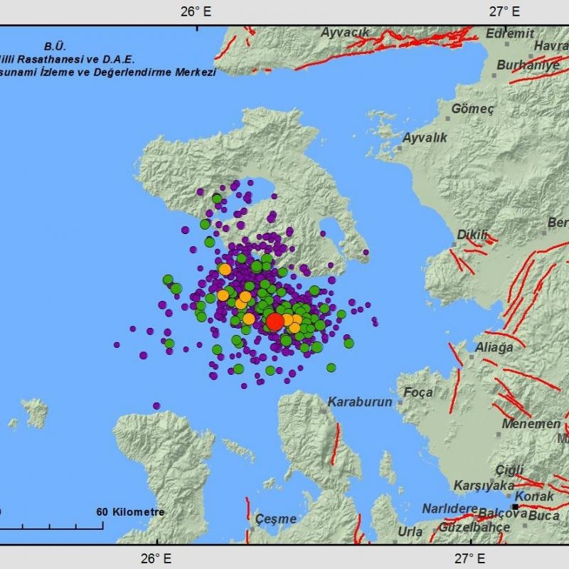 Над 800 земетресения за 6 денонощия на остров Лесбос 