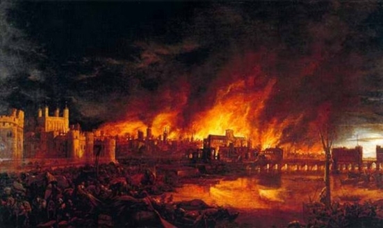 Големият лондонски пожар от 1666 година - най-разрушителното огнено бедствие в света