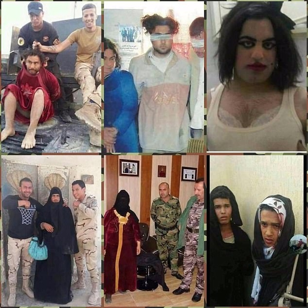 Пълна трагедия! Главорезите от ИДИЛ бягат от Мосул, преоблечени като жени, но брадите им ги издават (СНИМКИ/ВИДЕО)