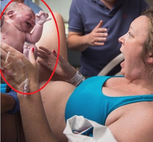 Дара роди и се втрещи, когато видя бебето (СНИМКИ/ВИДЕО)