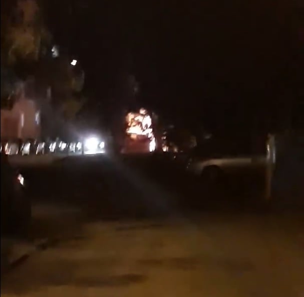 Автомобил изгоря в малките часове в столицата (СНИМКА)