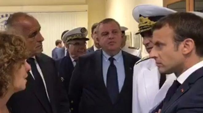 НА ЖИВО: Макрон и Борисов са на посещение във Военноморското училище във Варна
