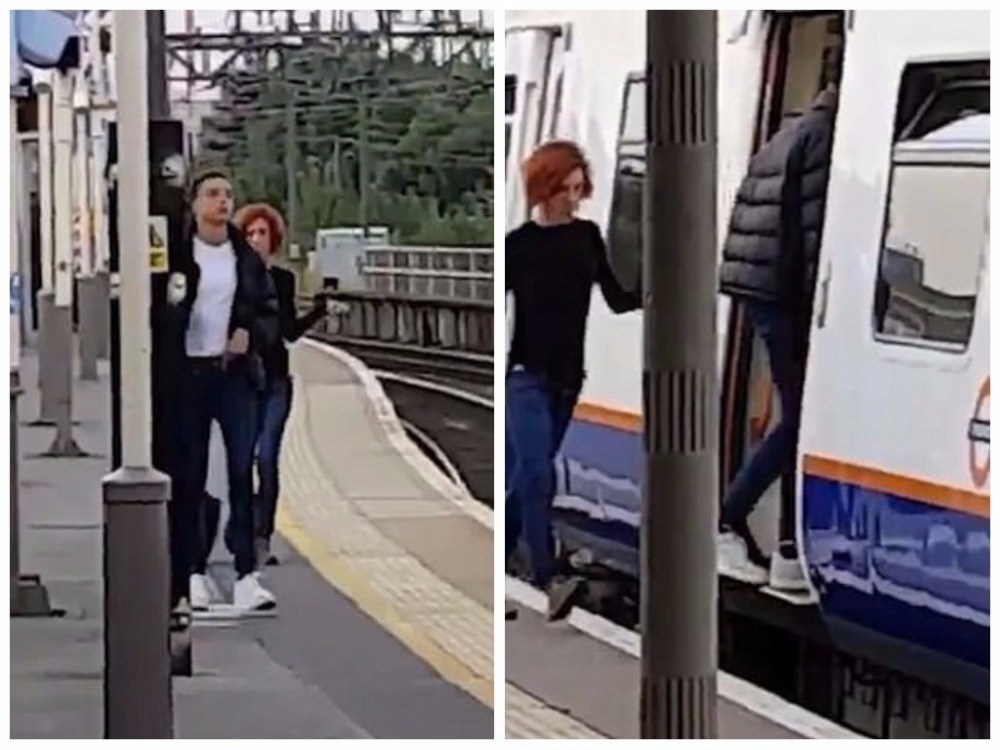 Пътник снима как двойка прави горещ секс на гаровия перон, докато чака влака (СНИМКИ/ВИДЕО)