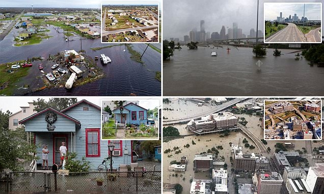 Вижте с очите на очевидец ужаса от урагана "Харви" в СНИМКИ в стил "до и после" 