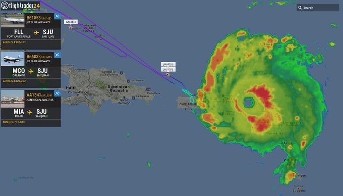 Смел пилот направи точно обратното на своите колеги и се отправи в посока на урагана "Ирма", а след това се случи нещо удивително (СНИМКИ)