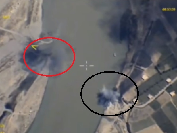 Руската авиация унищожи с масирани удари флота на ИД на река Ефрат (ЕФЕКТНО ВИДЕО)  