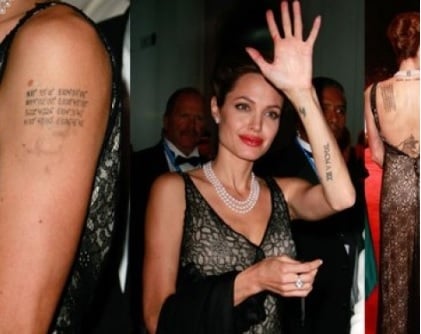 Анджелина крие големи тайни върху кожата си! Мистерията на татуировките й е разгадана!