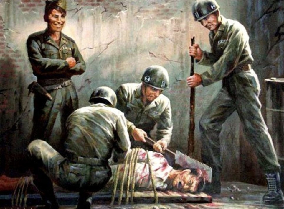 Ретро пропагандата на Пхенян: Вижте зверствата на американските войници от клането в Синчон през 1950 г.! (СНИМКИ 18+)