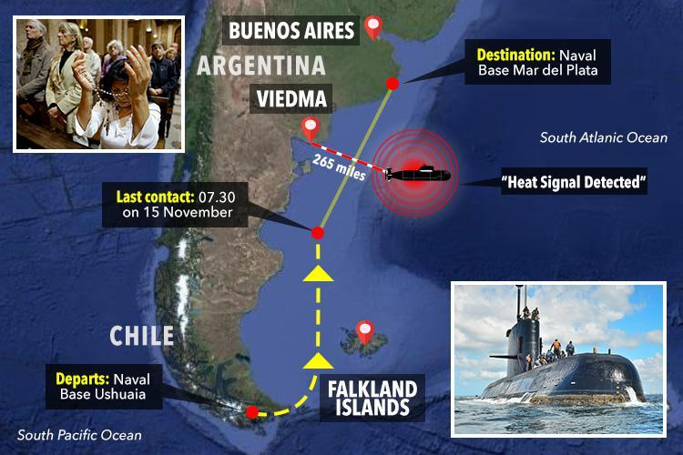 Намериха изчезналата аржентинска подводница, но ще стигне ли въздухът? (СНИМКИ)