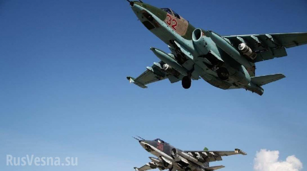 Терористите от ИД почти щели да свалят щурмовик Су-25, но не го улучили (ВИДЕО)