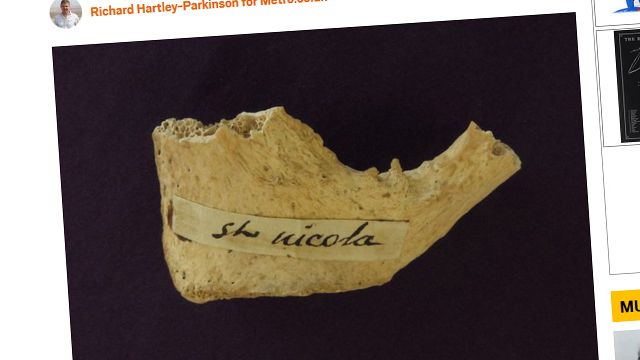 Сензация: Учени показаха фрагмент от кост, която принадлежала на Свети Николай! Доказва ли това съществуването на Дядо Коледа? (СНИМКА)