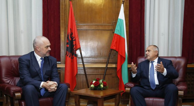 Борисов към Рама: Ще подкрепяме усилията на Албания за започване на преговорите за членство в ЕС 
