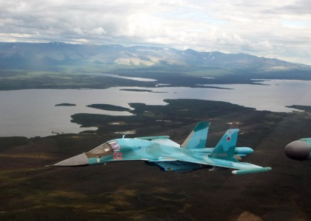 В Русия се завърнаха от Сирия и фронтовите бомбардировачи Су-34  