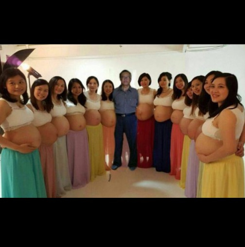 Този похотливец има 13 жени и всяка от тях е бременна! Целият свят е изумен! (СНИМКА)